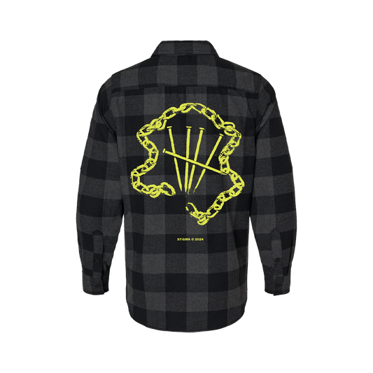 Nails Flannel (Black)