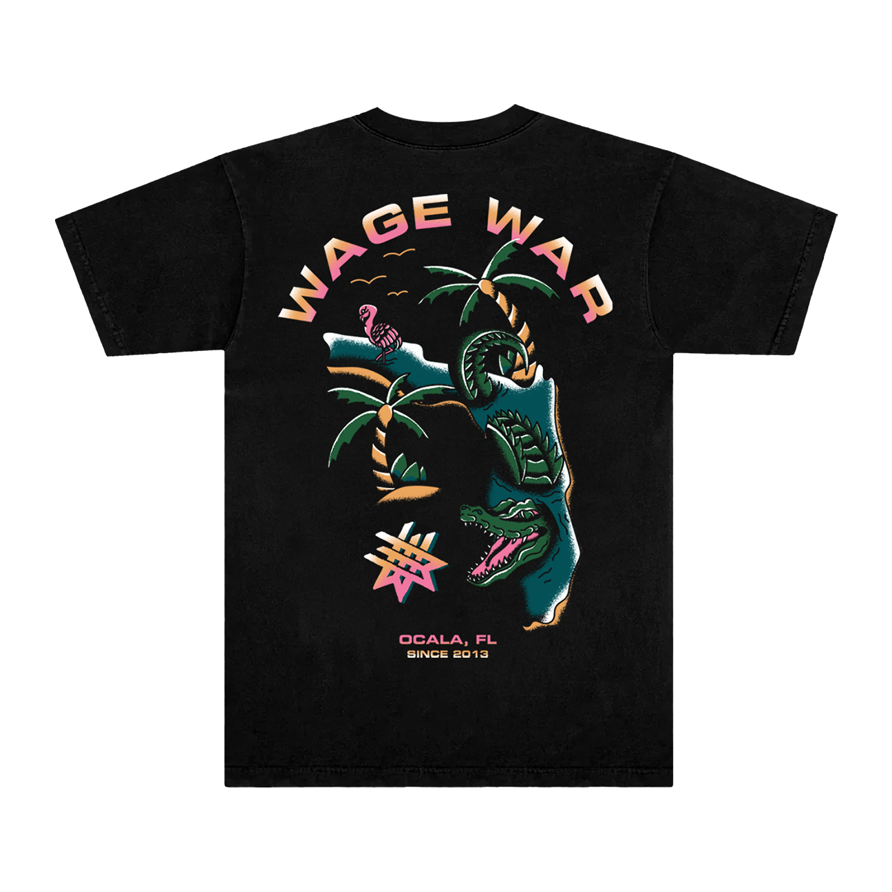 Swimming Gator Tee (Black)