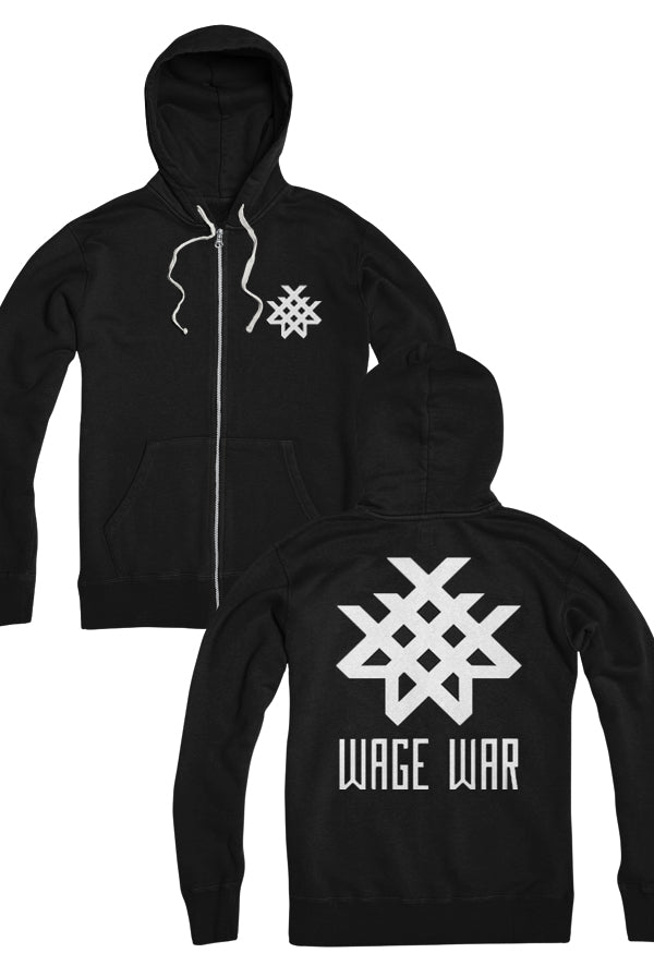 Logo Zip-Up Hoodie (Black)