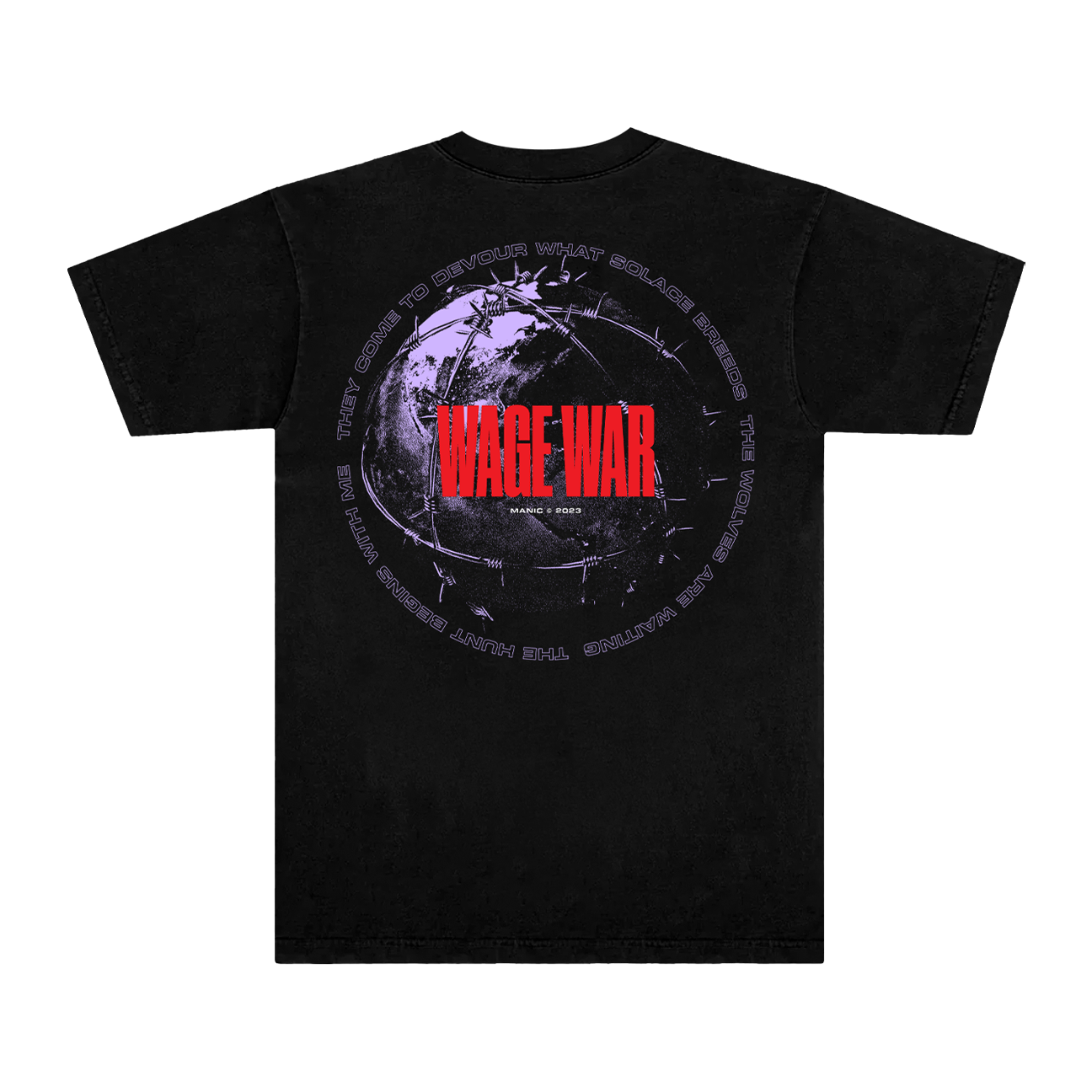 Barbed Wire Globe Tee (Black)