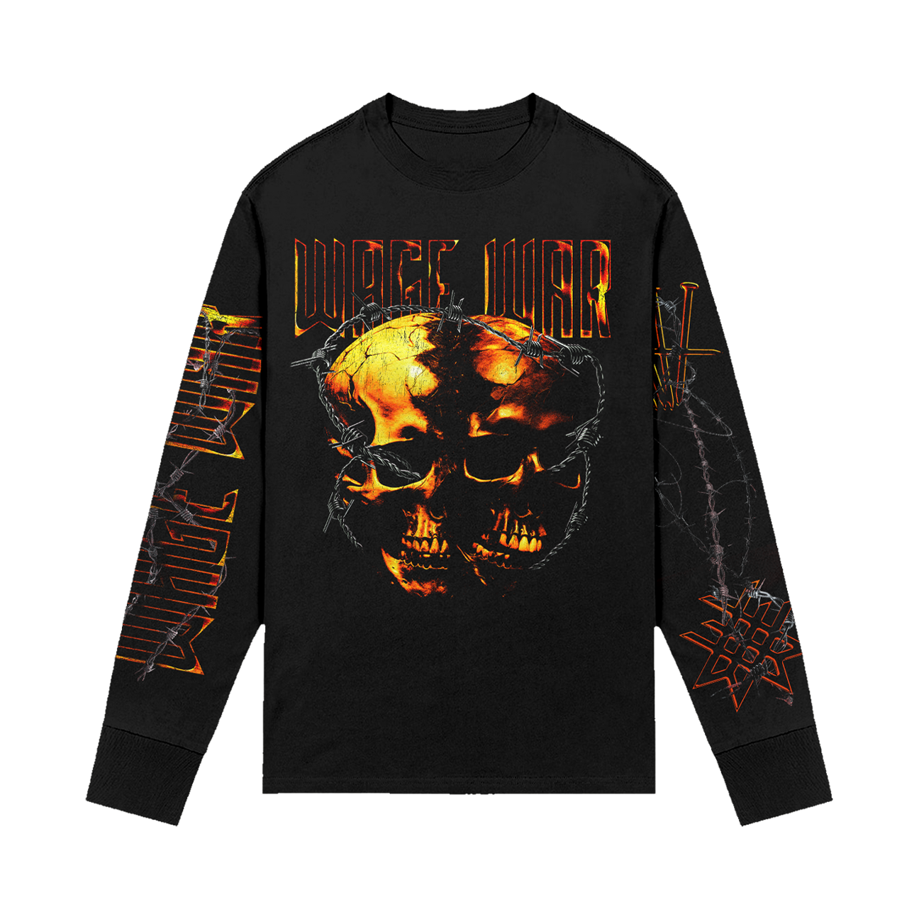 Skulls Long Sleeve Tee 2.0 (Black)