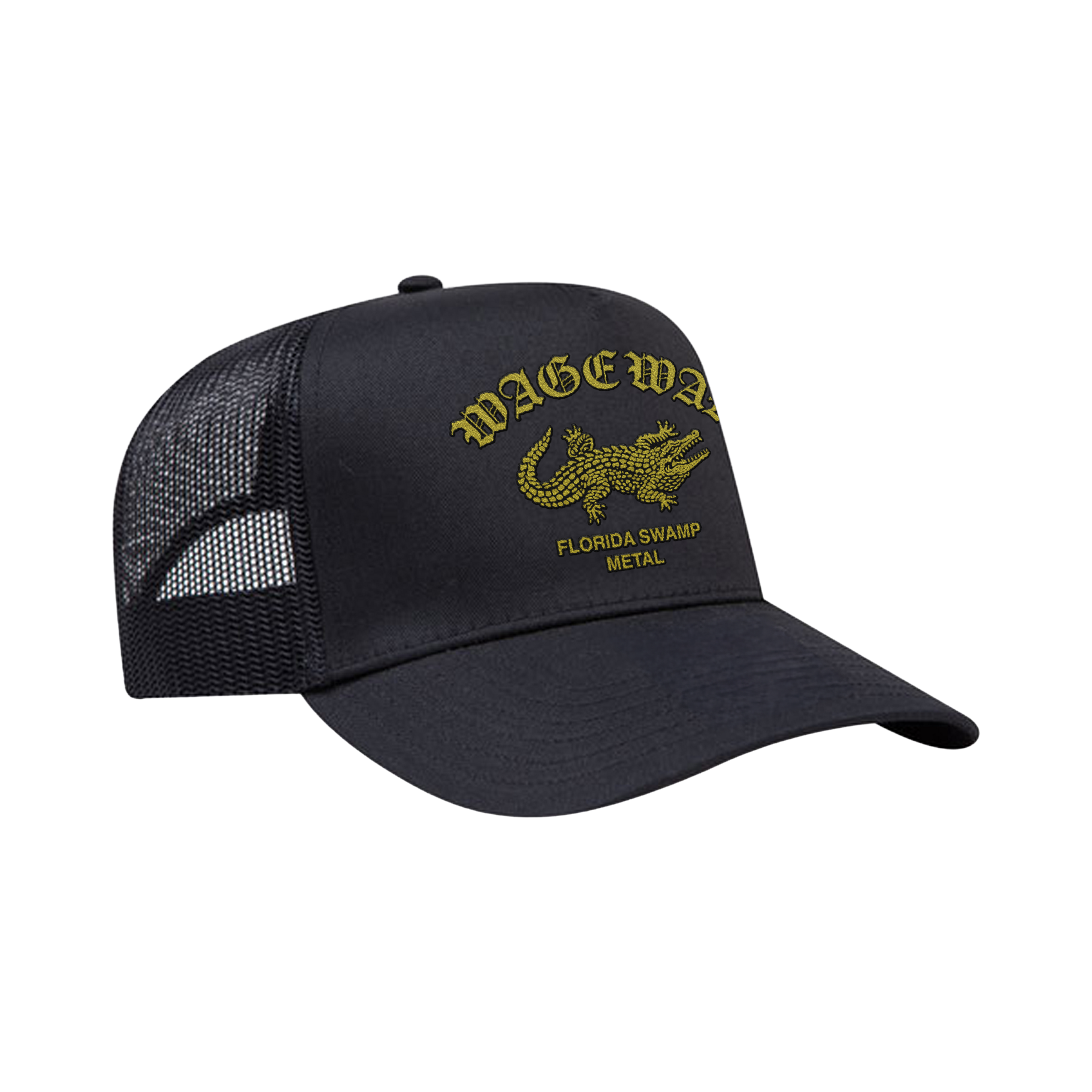 Florida Swamp Metal Trucker Hat