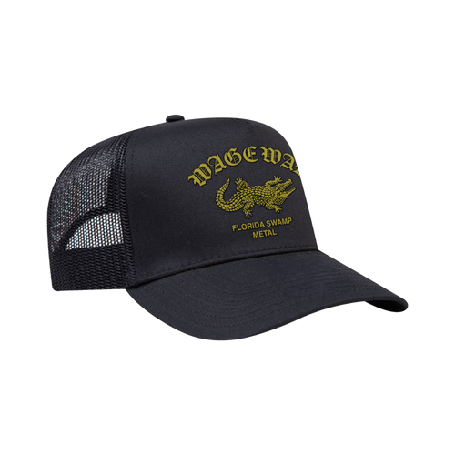 Florida Swamp Metal Trucker Hat