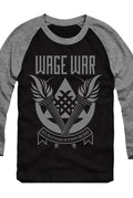 For The Weak Raglan (Black/Athletic Heather)