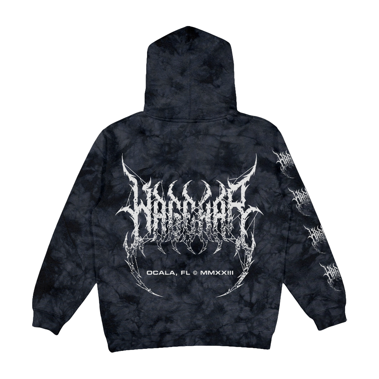 Heavy Metal Tie Dye Hoodie (Crystal Black)
