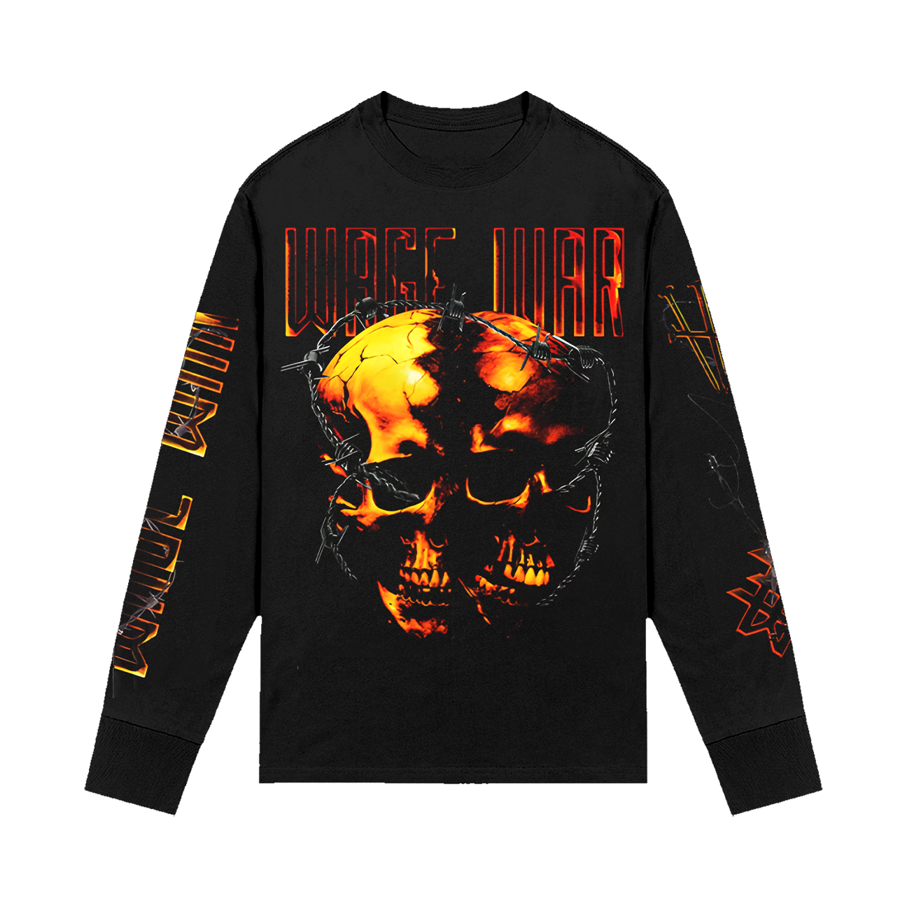 Skulls Long Sleeve Tee (Black)