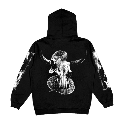 Bull Skull Hoodie (Black)