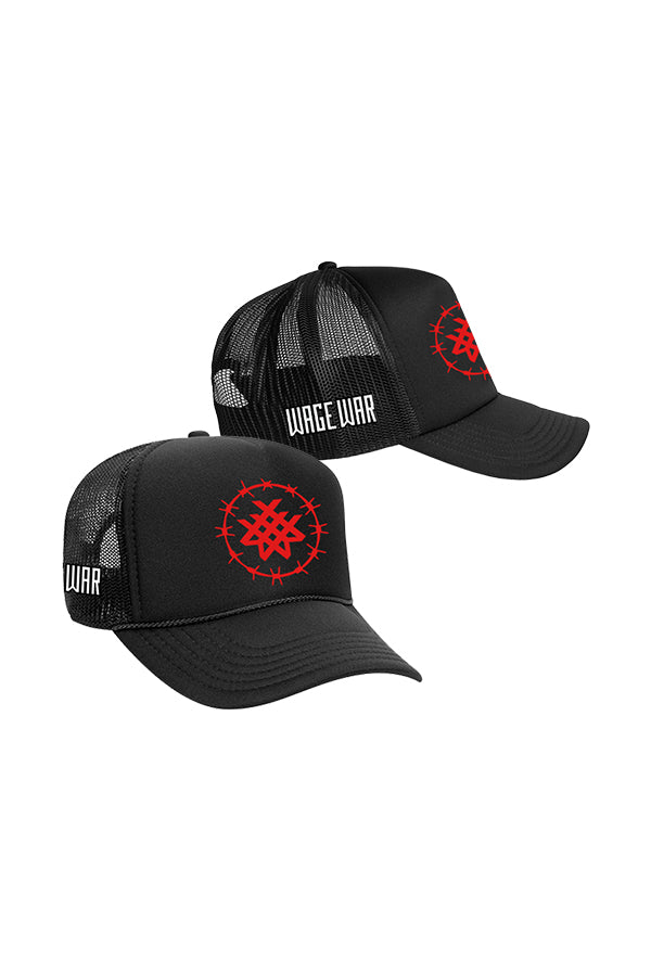 Barbed Wire Trucker Hat (Black)