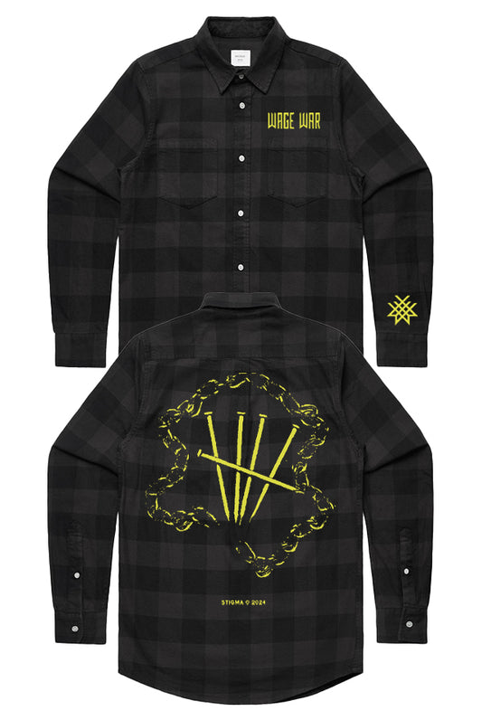 Nails Flannel (Black)