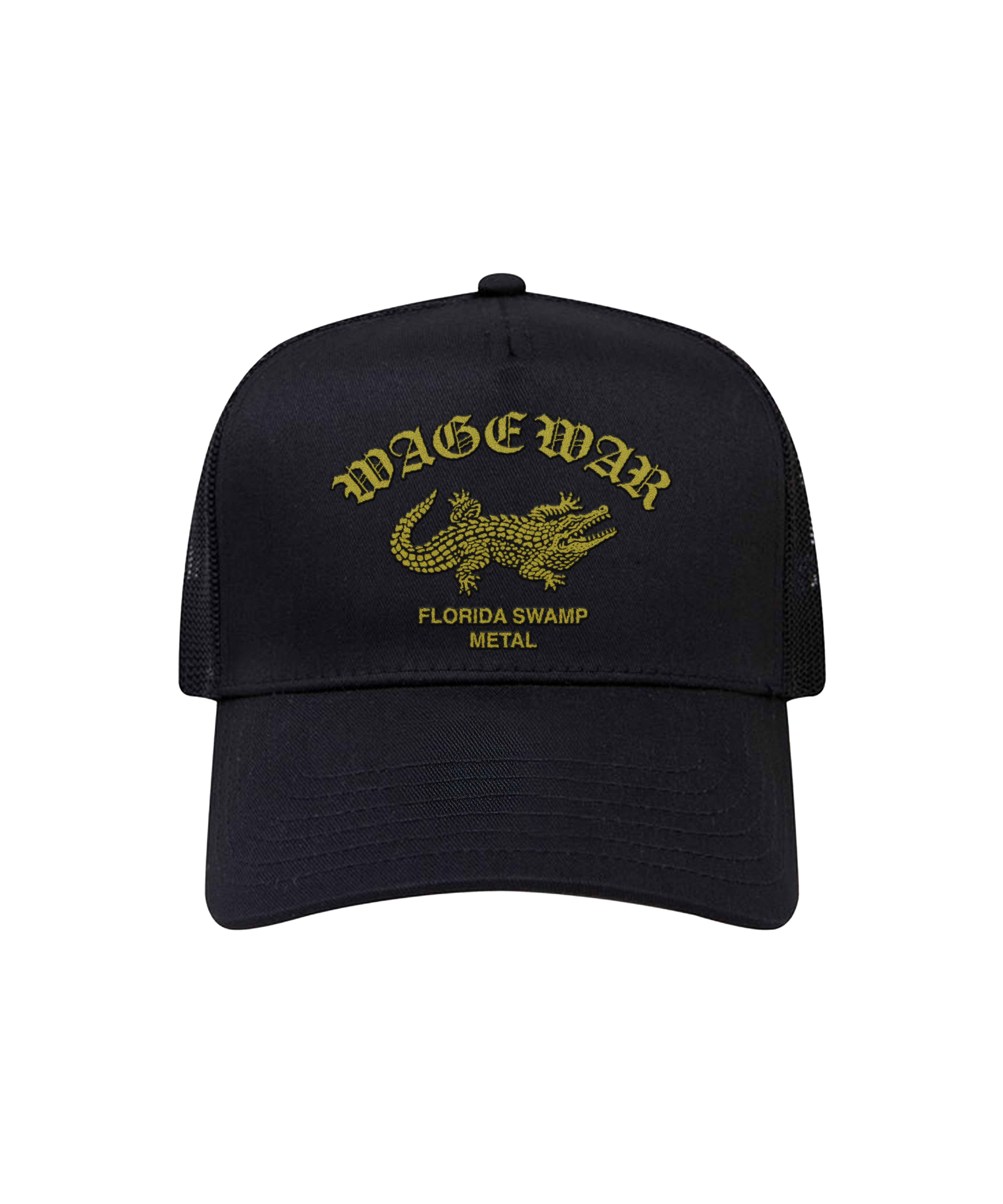 Florida Swamp Metal Trucker Hat