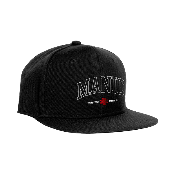 Manic Snapback Hat (Black)