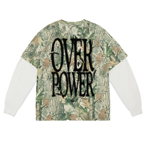 Overpower Long Sleeve (Camo/White Sleeves)