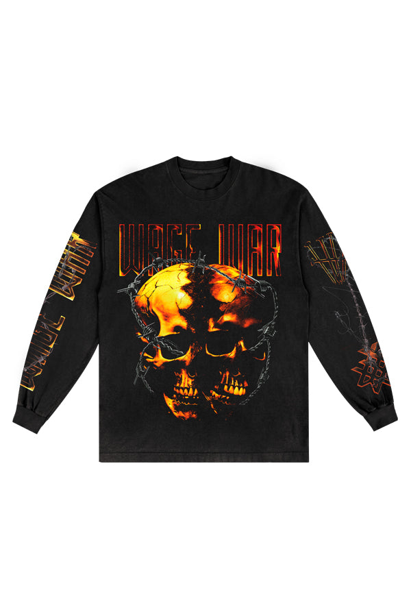 Skulls Long Sleeve Tee (Black)