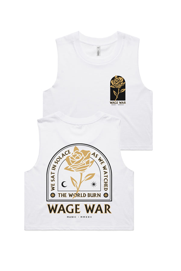 Solace Crop Tank (White)