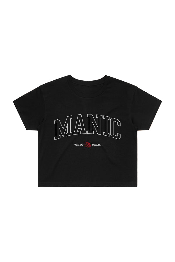 Varsity Crop Tee (Black)