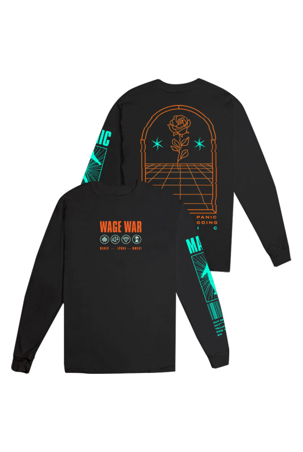 Slipping Long Sleeve Tee (Black)