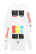 Color Block Long Sleeve Tee (White)