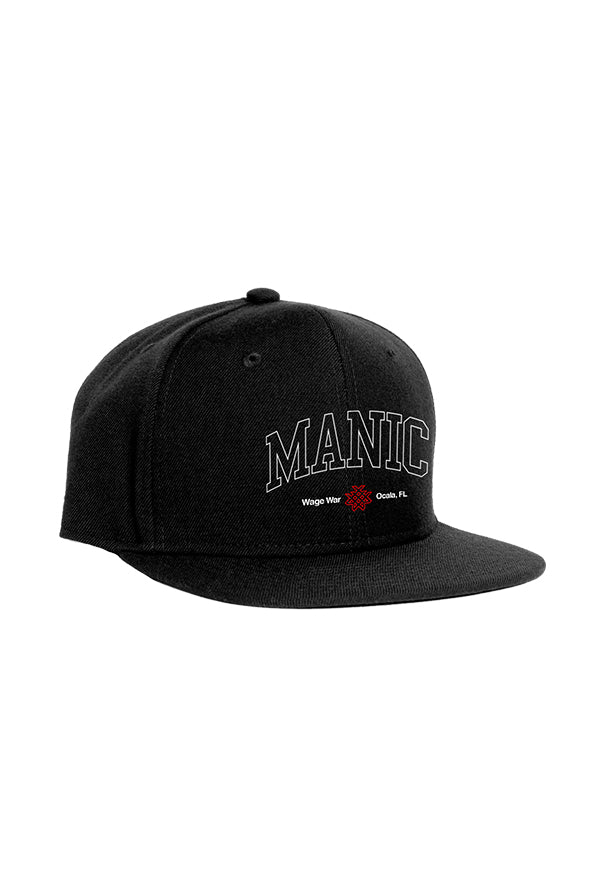 Manic Snapback Hat (Black)