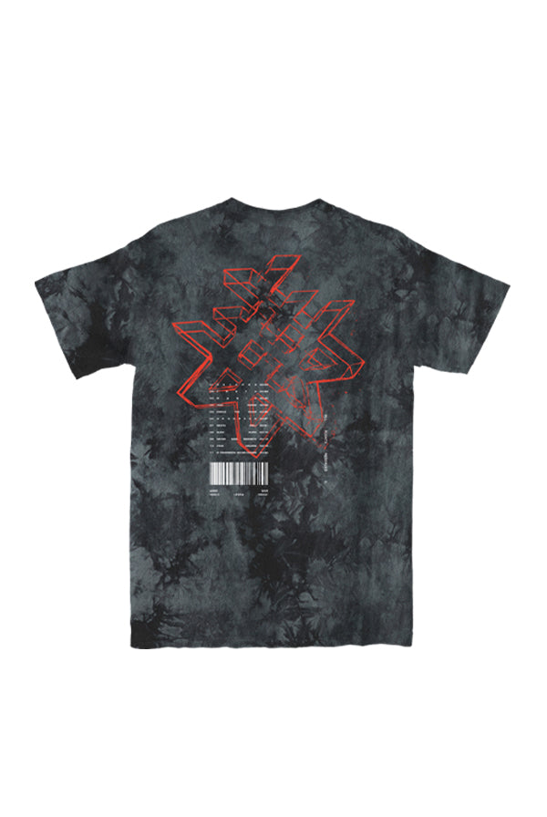 Tracklists Tie Dye Tee (Crystal Black)